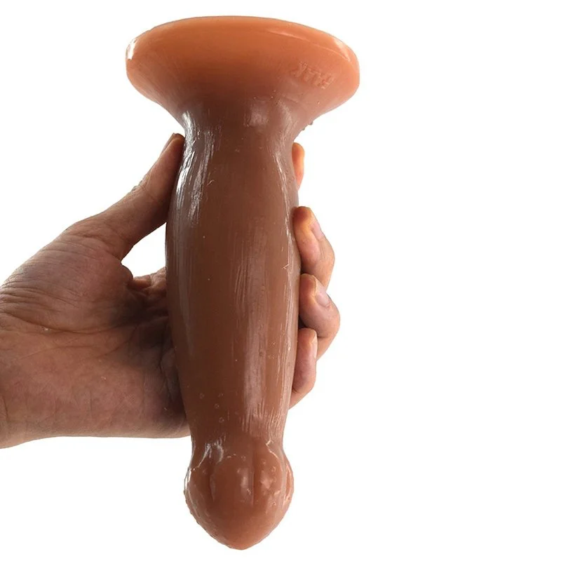6.96 Inches Super Long Double Layer Sex Toys Flexible Soft Silicone Dildo Clitoris Stimulation Anal Plug with Sucker