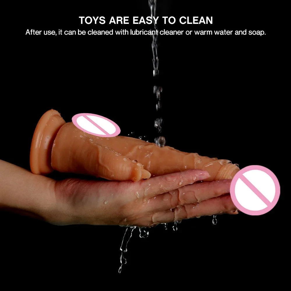 Female Adult Toy With Wireless Remote Control Heating Stretching and Realistic Vibration Dildo