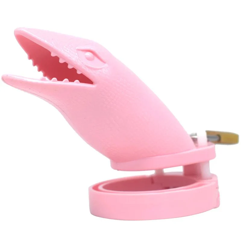 Couple Domination Penis Lock Health Resin Cock Cage Plastic Male Chastity Device for Delay Ejaculation Prostate Stimulation