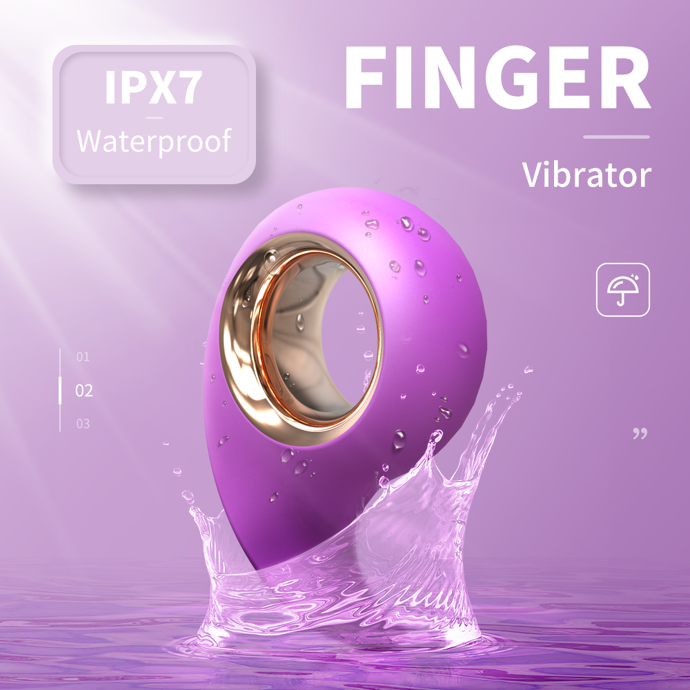 Women's 9-Speed Mini Rabbit Vibrator with Clitoris Stimulator Sex Product Features Finger Sleeve