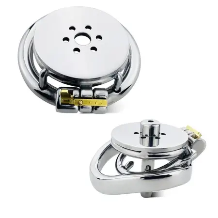 Flat Chastity Cage Male Invisible Stainless Steel Chastity Belt Device Flat Cage Sissy Binding