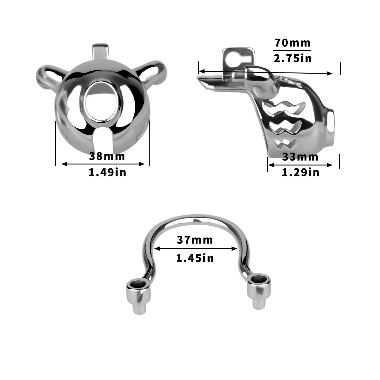 Anti-slip Change + Bondage Rope Paired Stainless Steel Metal Chastity Cage 4 Sizes Male Penis Bondage Locks Bdsm Best Props