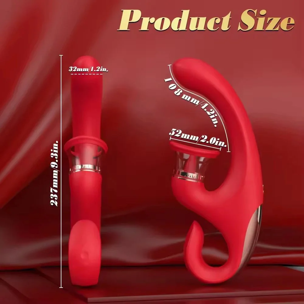 3 in One Strong Female Silicone g Spot Clitoral Tongue Licking Vibradores Para Mujer Sex Toy for Women