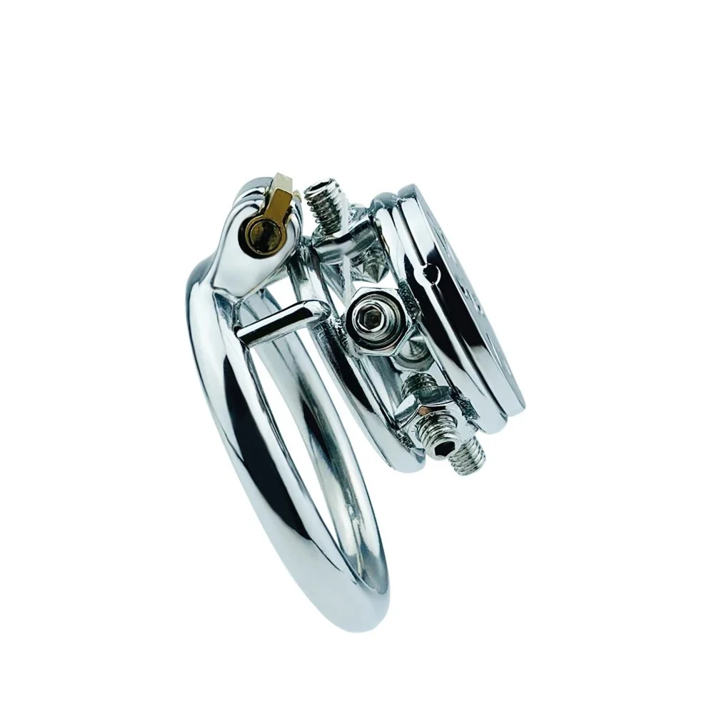 Metal Chastity Lock Comfortable Cock Cage Device Adult Game Sex Toy for Male