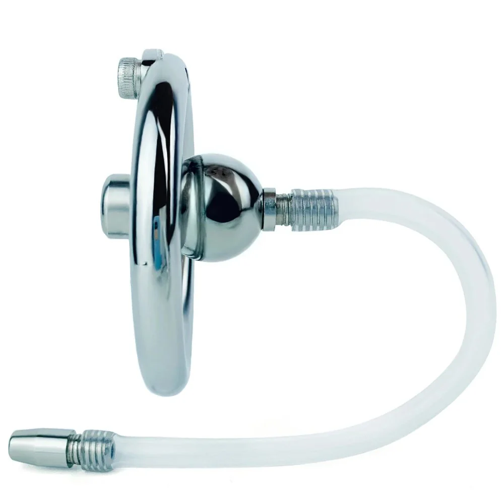 Silver Stainless Steel Wearable Chastity Lock Male Chastity Device Chastity Cages for Men