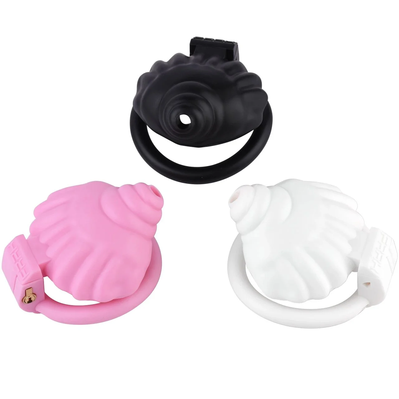 Conch Male Male Chastity Cage Sex Toys Sissies Femboy Cock Cage Device Penis Ring Male With 4 Size Men's Sex Toy