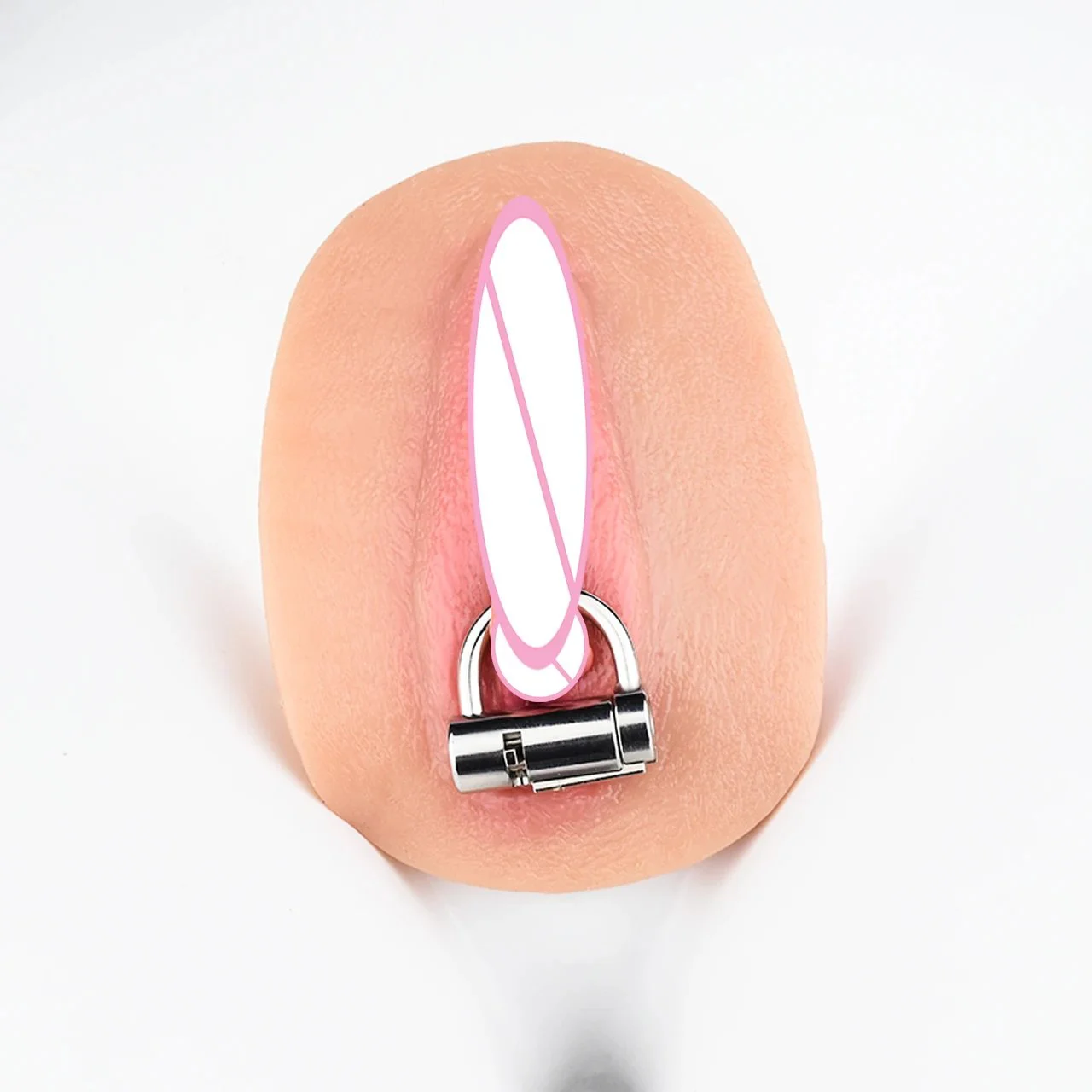 Metal Chastity Lock Male Penis Chastity Control Device Female Vagina Chastity Lock for Adult BDSM Flirting Sex Games Sex Toys