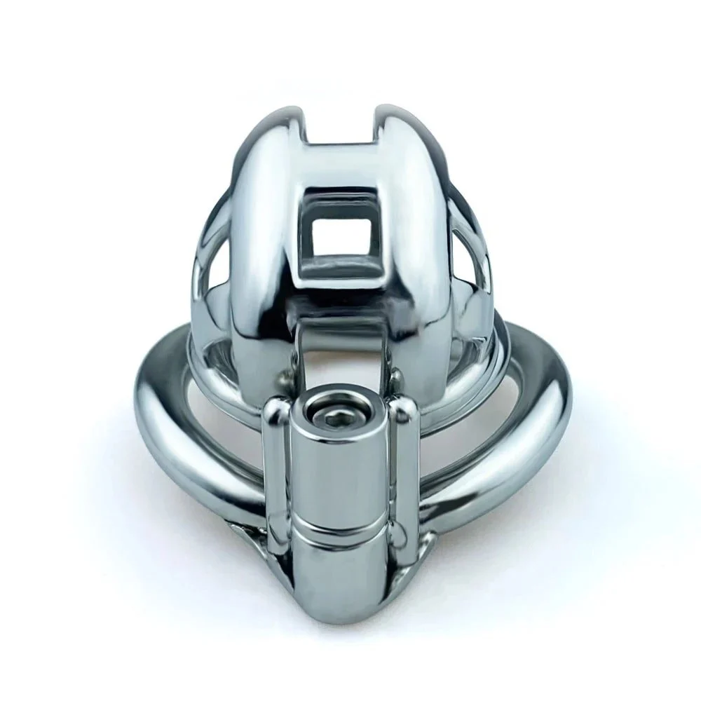 Metal Stainless Steel Chastity Lock Rivet Stimulation Male Removable Chastity Cage Lust Control Device Sex Toy