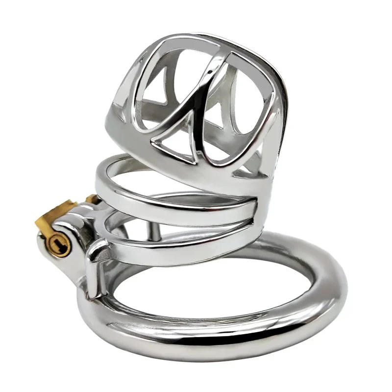 Spiked Cock Cages Delay Ejaculation Cock Cage with 4 Size Penis Ring Cage Chastity Cock Ring for Game