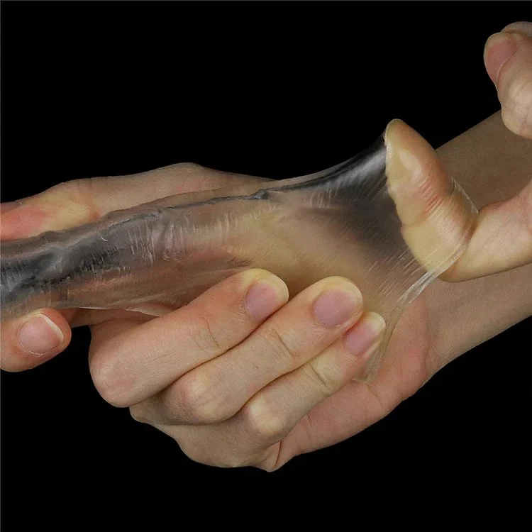 Prostate Massager Female Masturbation Exquisite Extended Realistic Dildo Transparent Dildo Cover