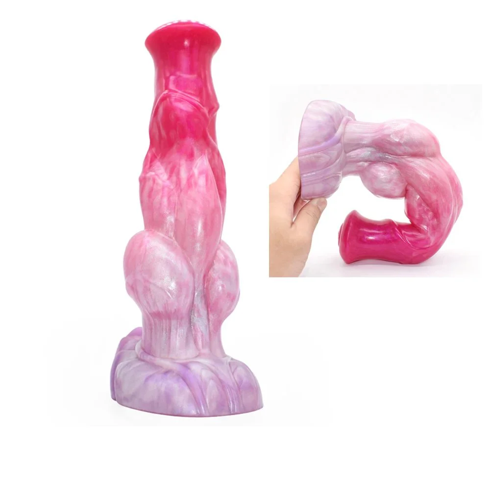 9 Inch Huge Animal Dog Knot Anal Sexy Vagina Toy Silicone Dildo for Women Anal Plug for Male Gay Pleasure