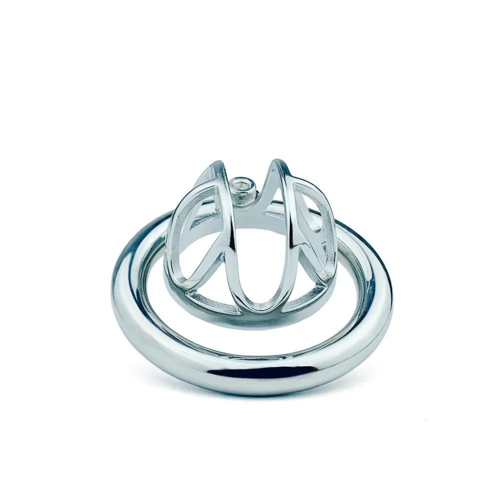 Hand Polishing 304 Stainless Steel Cock Cage Metal Hollow Male Chastity Device Women Domination Penis Lock