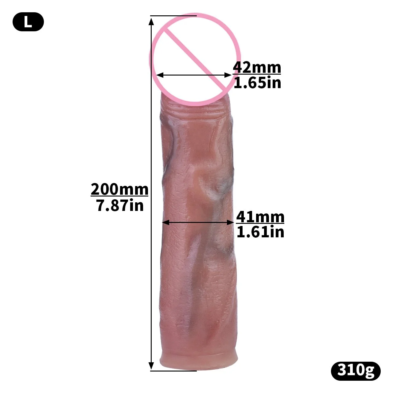 Sissy Negative Chastity Cage Male Chastity Belt Cock Cage with 20 cm Dildo Head Inverted Urethral Penis Ring Metal Sex Toys