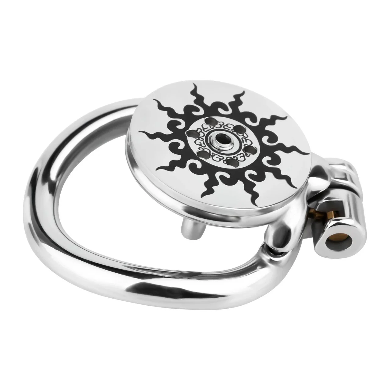 Negative Pressure Penis Cage Stainless Steel Built-in Male Chastity Lock with Urination Tube Design Restraint Toy