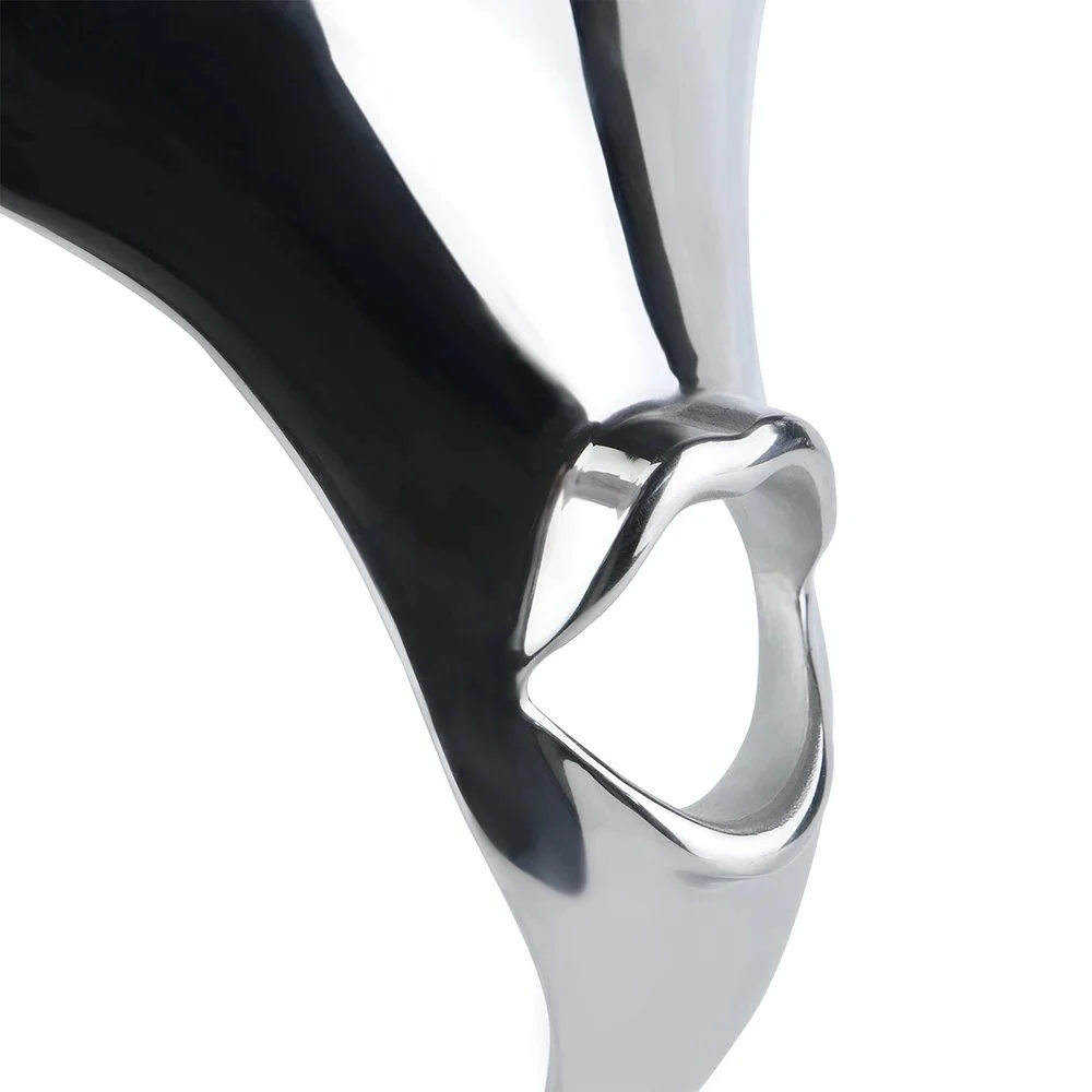 Men's Metal Underwear with a Unique Mouth-shaped Design Suitable for Power and Restraint Stainless Steel Sex Toys