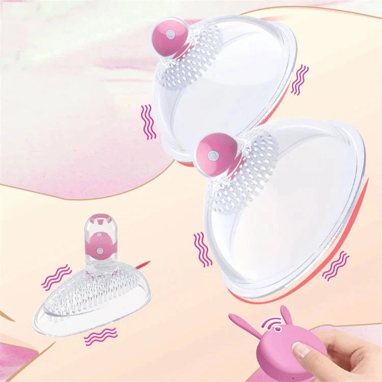 Remote Control Vibrating Nipple Massager Vaginal Sucking Breast Sucker Vibrator Sex Toys for Women