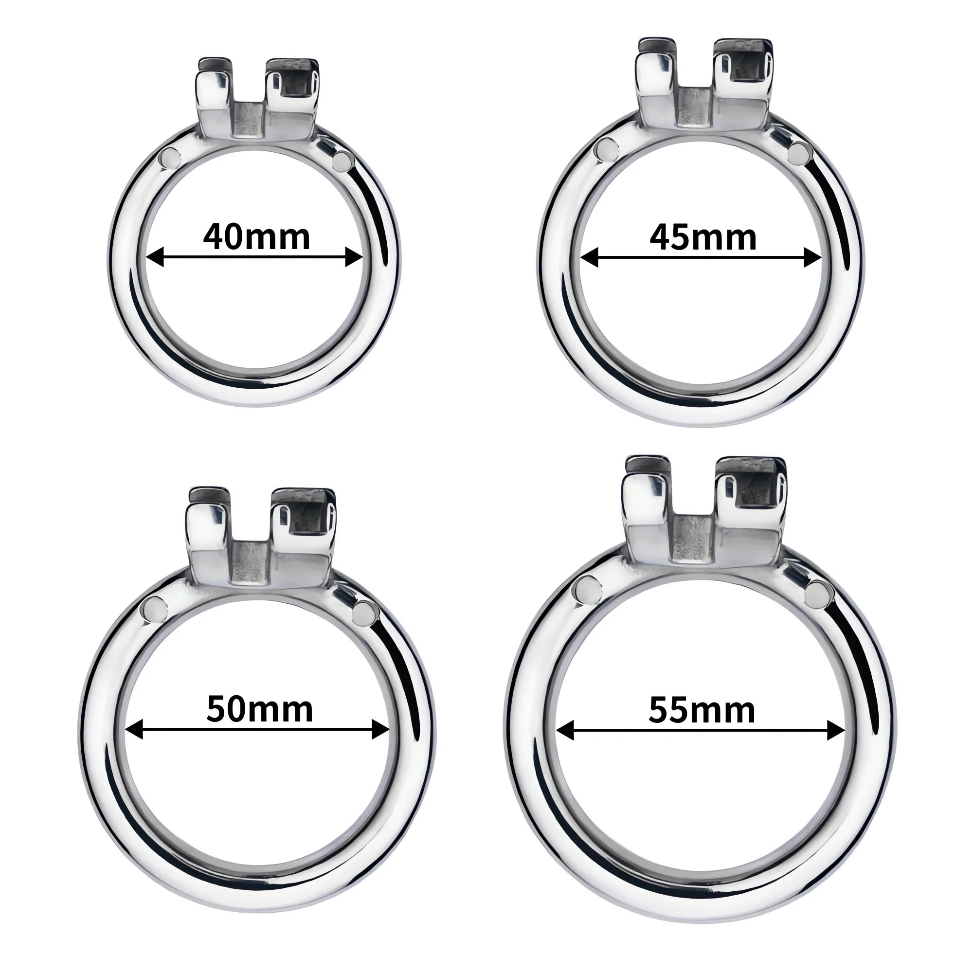 Stainless Male Chastity Device Fetish Penis Cage Strap on Dildo Cock Cage