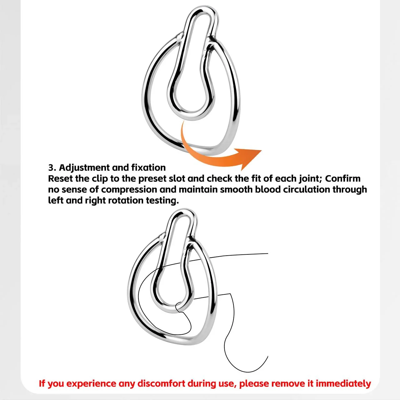 Chastity Clip,Chastity Device Male Cock Cage, Chastity Device Sissy Penis Cage Male Trainer Chastity Cage Penis Exercise Sex Toy