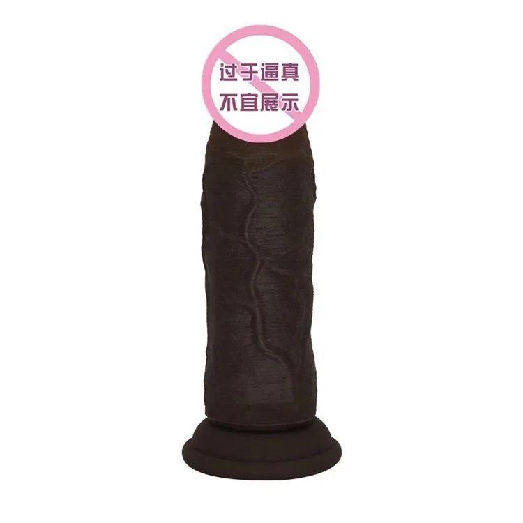Female Masturbation Soft Realistic Huge Double Layer Liquid Silicone Dildo Sex Toys for Women