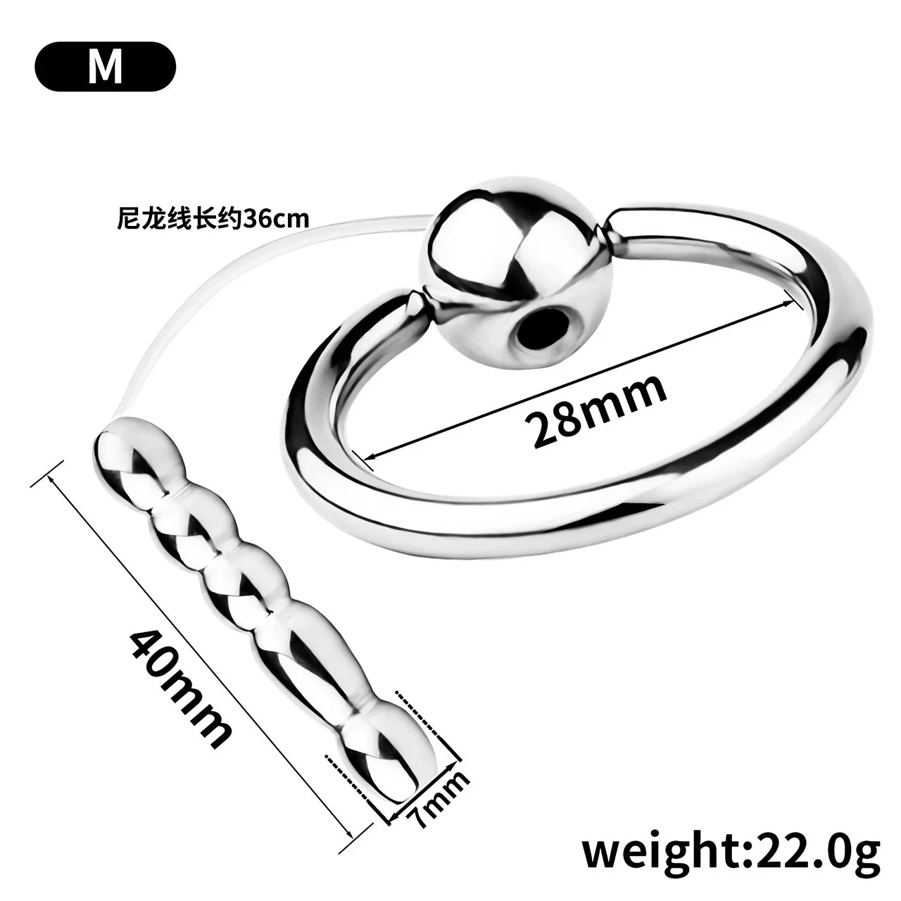 6 Active Size Stainless Solid Urethral Sounding Penis Plug Toys for Bdsm Play