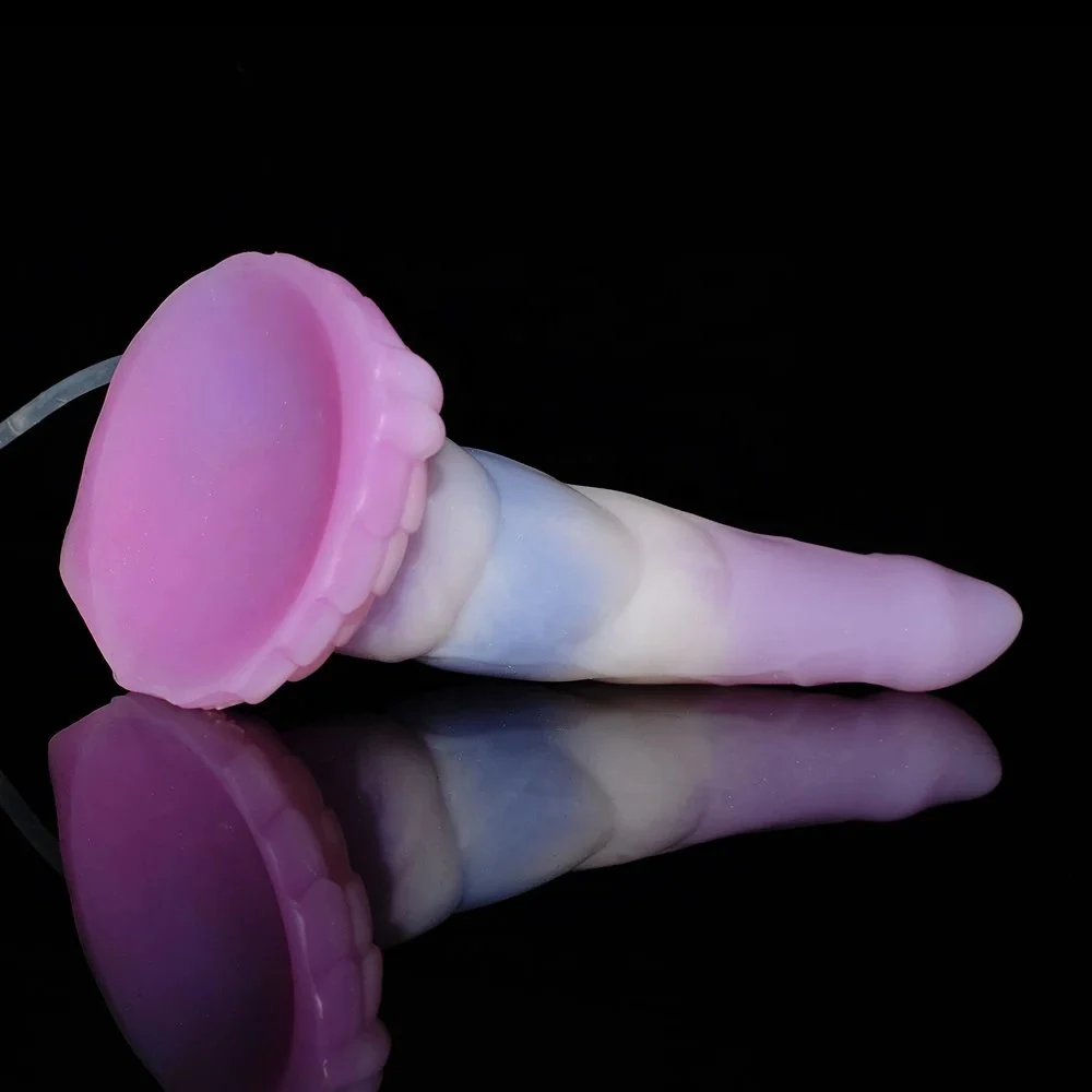 8.46 inches Female Masturbator Sex Toy Water Spray Realistic Dildo Soft Silicone Squirting Dildo for Women