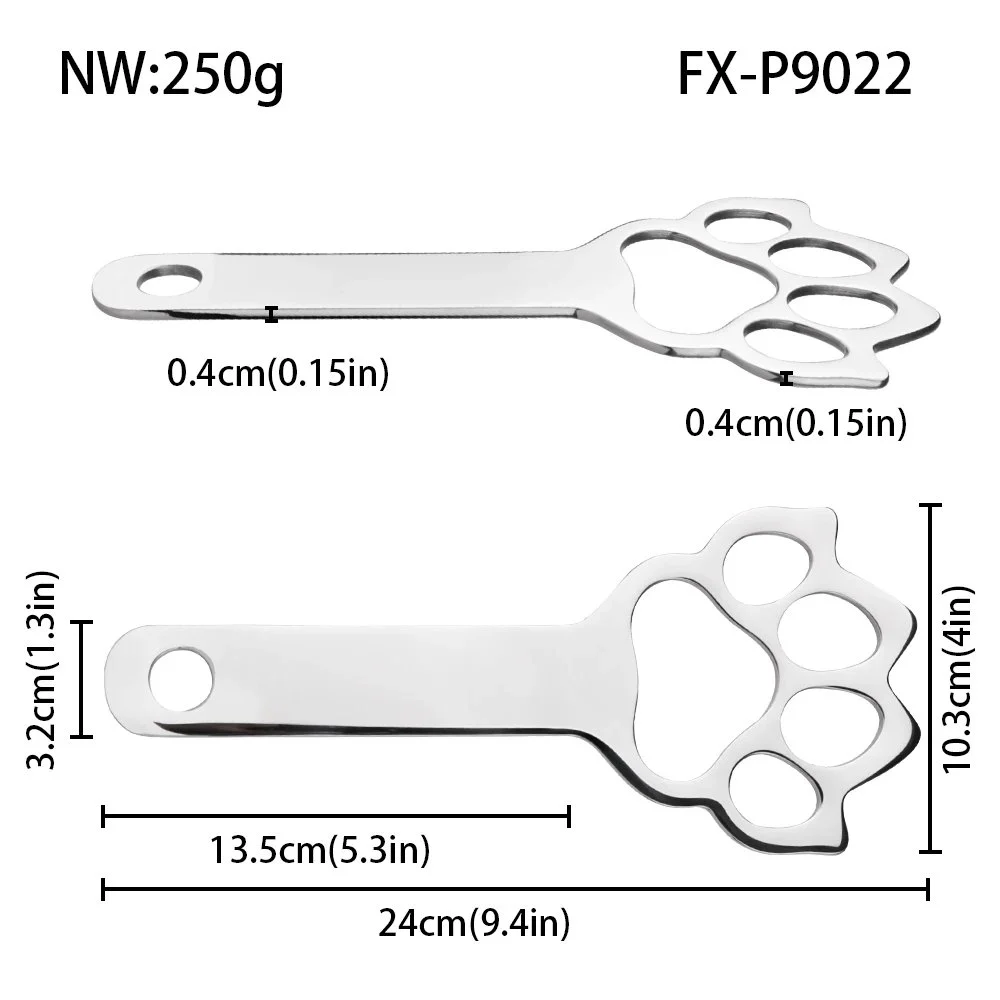 1Premium Metal Paddle with Unique Cat Paw Design Adjustable and Comfortable for Intimate Play