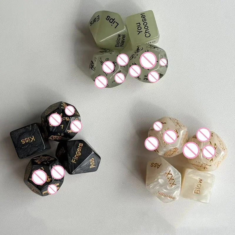 24 Sides Adult Love Dice Roleplay Toy 4PCS Sex Position Dice for Couple Naughty Game
