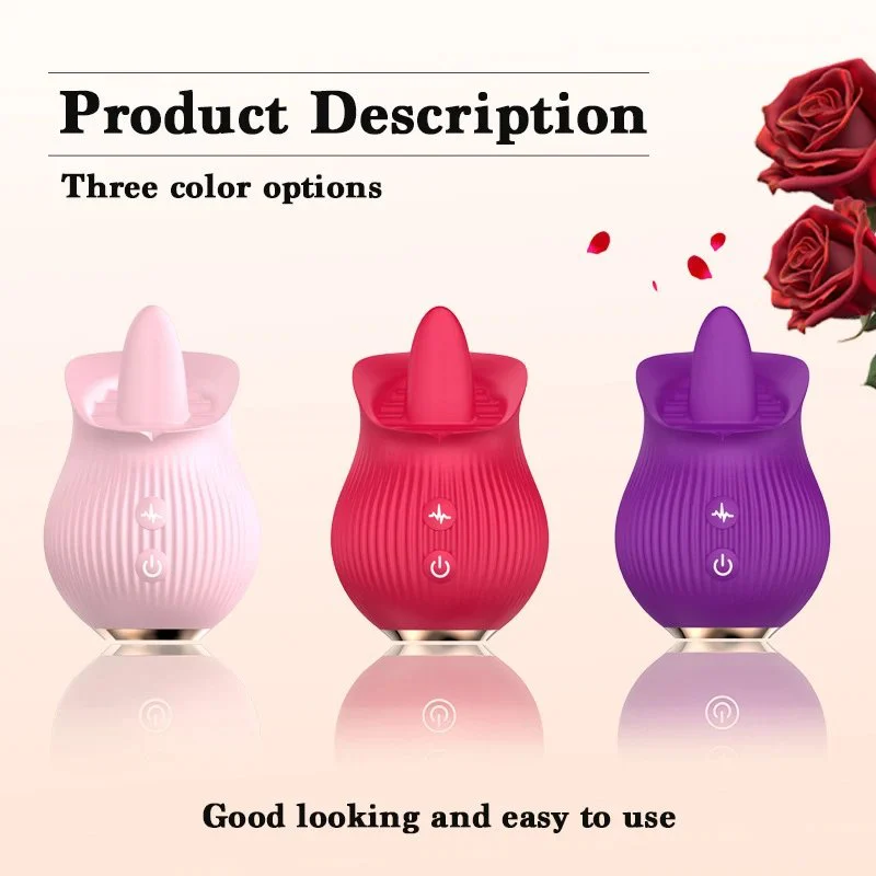 Rose Sex Toy Vibrator for Woman Clitoral Stimulator Nipple Sucker Sucking Rose Vibrator