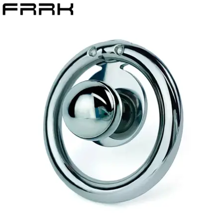 Penis Ring Metal Beads Heavy Stainless Steel Simple Chastity Cage Men's BDSM Sex Toys Ring Chastity Device Sex Toys