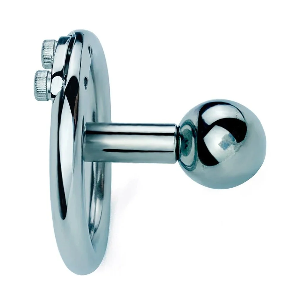 Male Chastity Lock Removable Replaceable Negative Electrode Lock Ring Sex Toys Stainless Steel Chastity Device