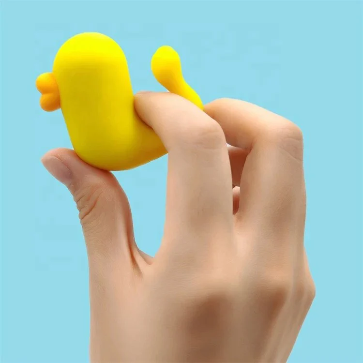 Sex Toys for Women Waterproof Duckie Finger Clit Stimulator Mini Yellow Duck Vibrator