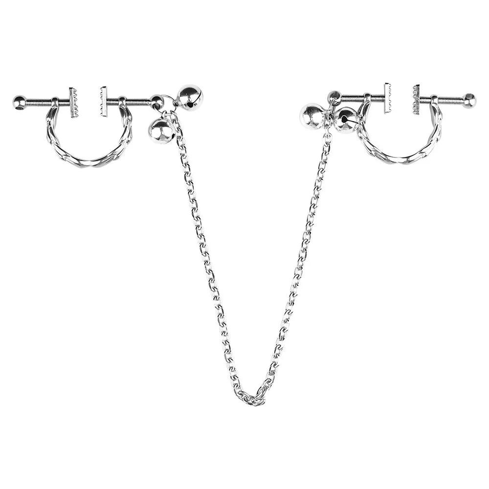 Adult Breast Nipple Clip Clamps Sex Toys Products Metal Nipple Clamps With Chain