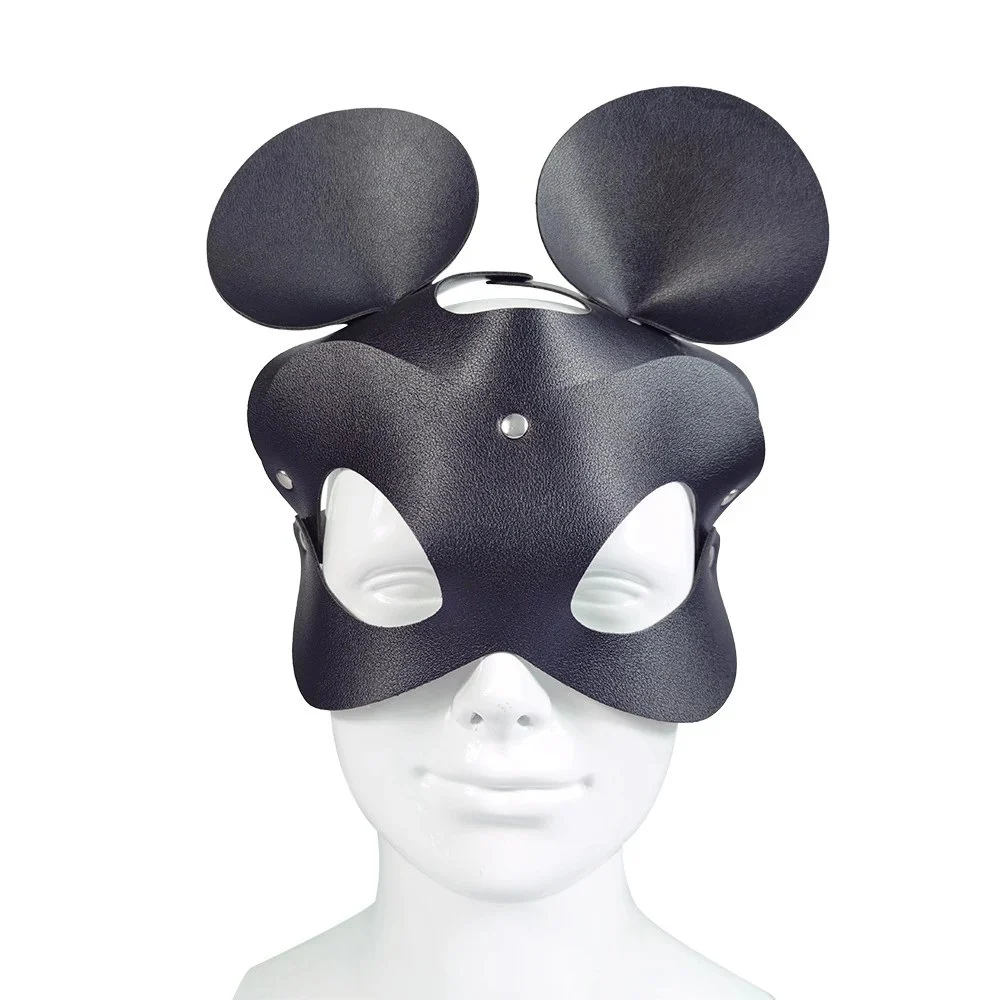 Adult Game Cosplay ToysCat Bunny Rabbit Shape Leather Bondage Mask