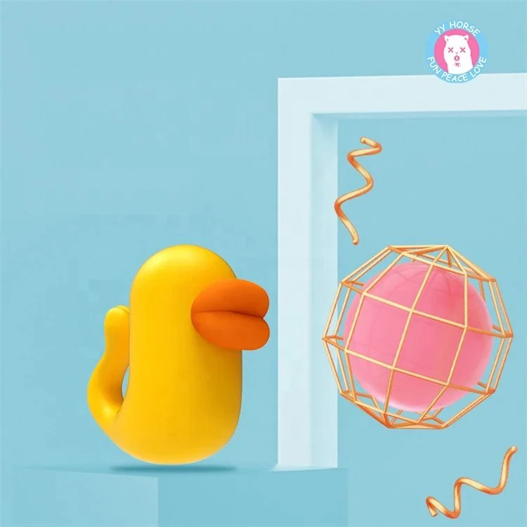 Sex Toys for Women Waterproof Duckie Finger Clit Stimulator Mini Yellow Duck Vibrator