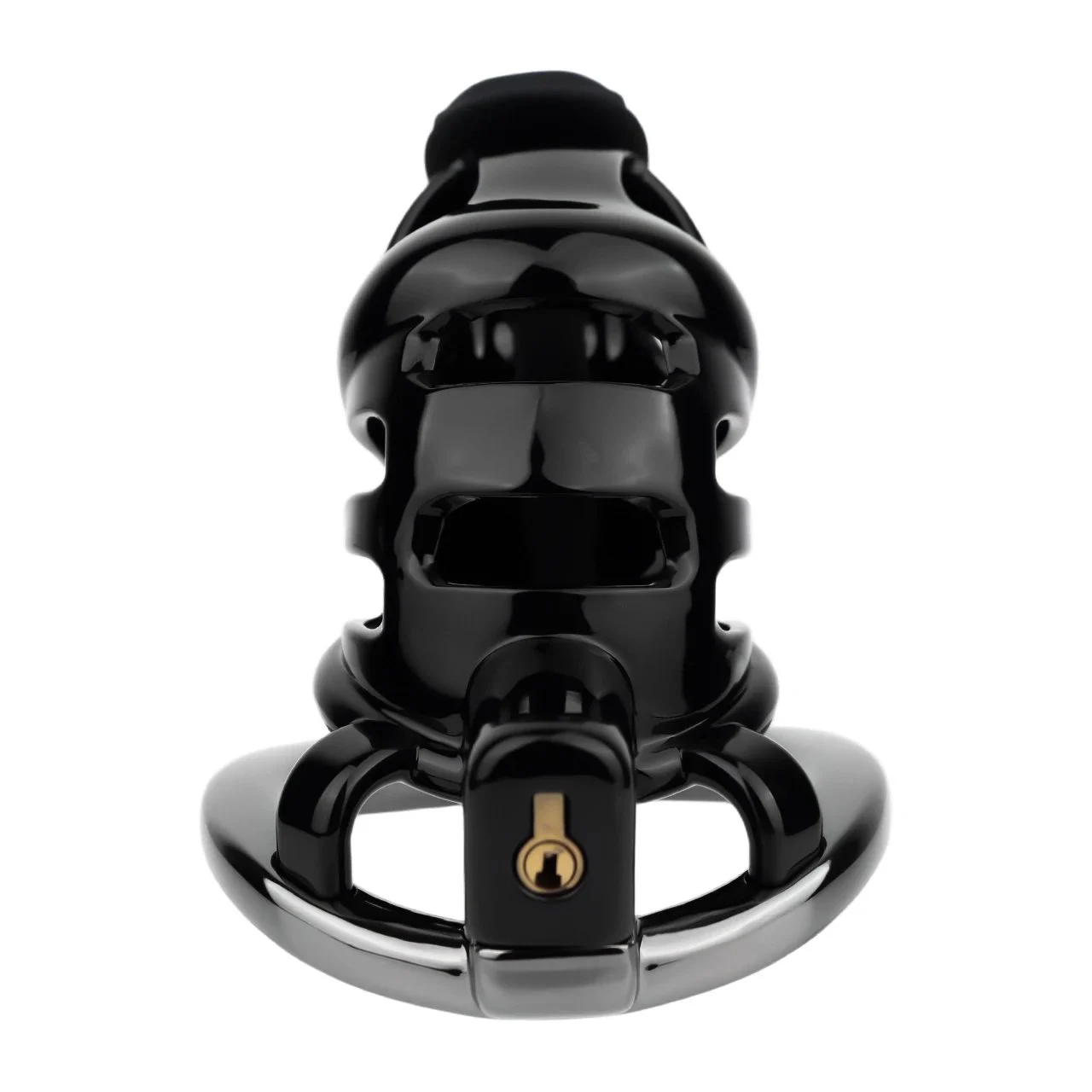 Three Sizes Available for the Resin Male Penis Chastity Cage with Silicone Catheter Lock Stem Cage Suitable for BDSM
