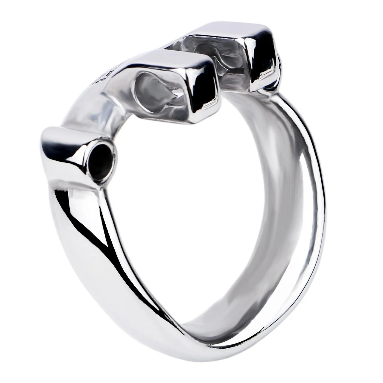 Stainless Steel Metal Male Chastity Lock Male Chastity Prop Penis Cage for Bdsm Bondage Penis Props