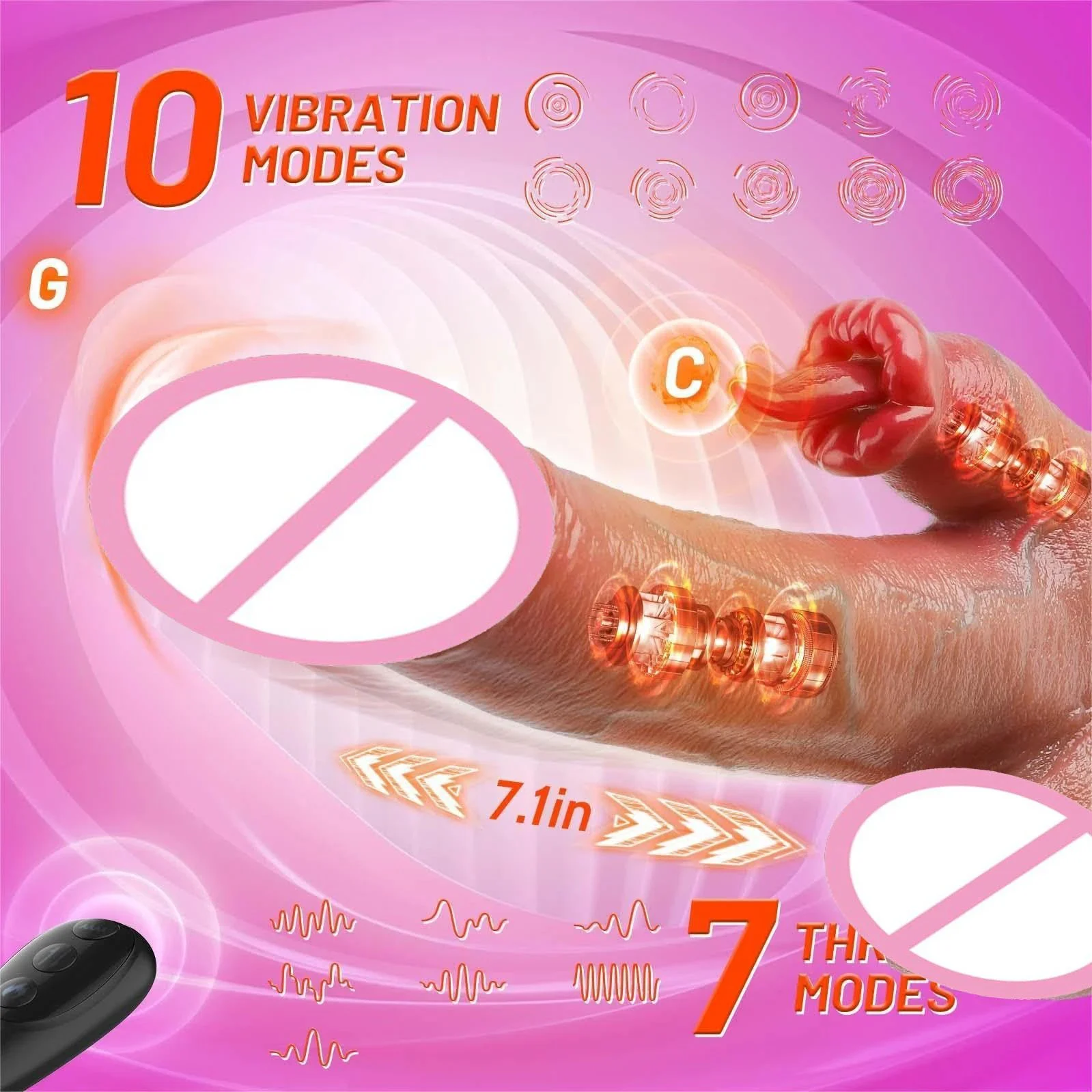 Heating Vibrating Telescopic Realistic Anal Dildos Machine 4 in 1 Thrusting Dildo Vibrator Women Sex Toys with Remote Control