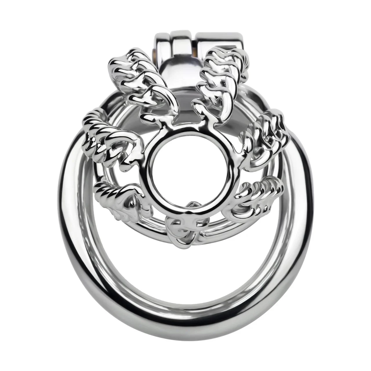 Stainless Steel Male Penis Chastity Cage Conveniently Wearable Restraint-Style Sex Toy Suitable