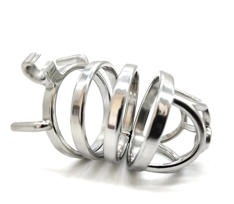 Stainless Steel Metal Male Chastity Lock Cb Adult Anti-derailment Anti-masturbation Chicken Coop Couple Flirting Supplie