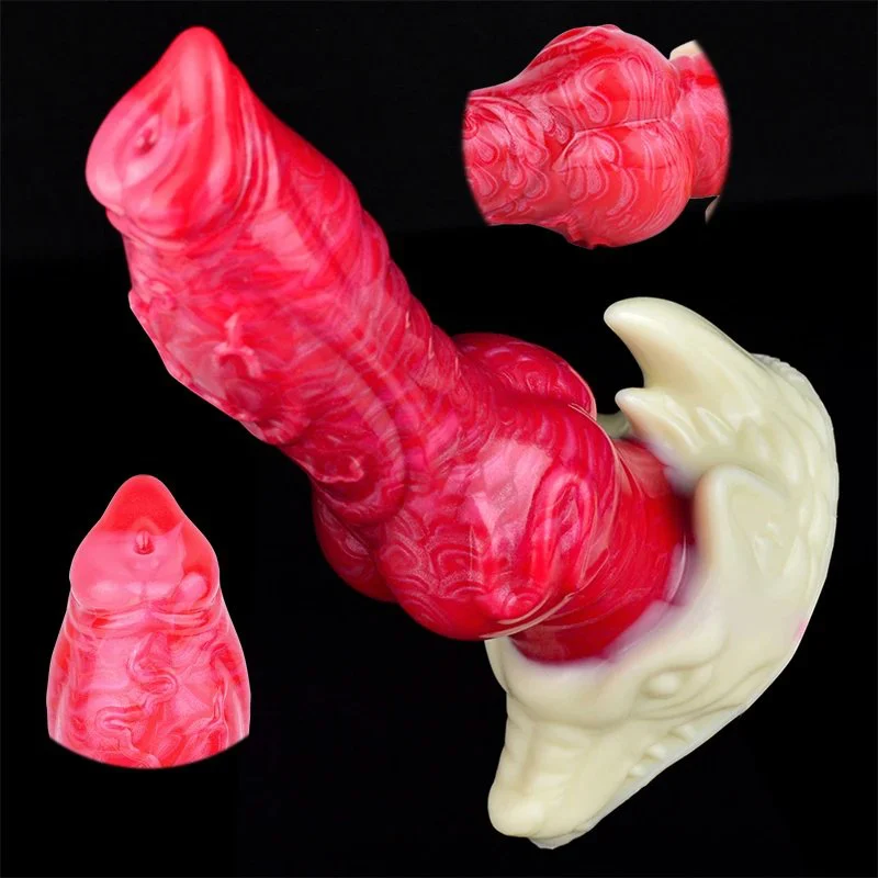 Realistic Monster Dildo Silicone Dragon Fantasy Dildos Anal Plug Prostate Female Masturbation Anal Sex Toys