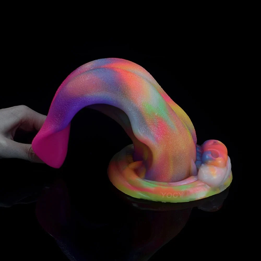 Glowing Xxl Huge Super Big Penis Silicone Sex Toy Mold Dildos for Women for Men