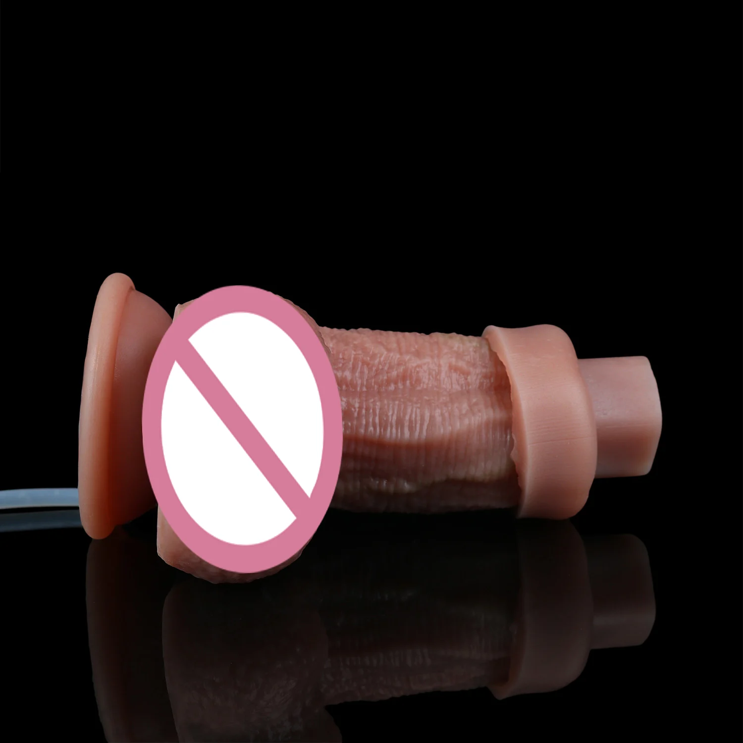 Realistic Double-Layer Skin-Like Textured Sliding Squirting Dildo Liquid Silicone for an Authentic Adult Toy Experience