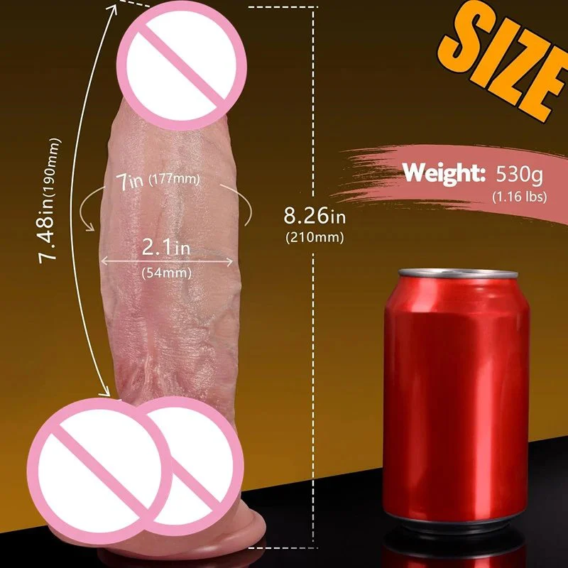 Realistic G Spot Dildo Anal Sex Toys Women Men 7 Inch Huge Thick Dildo With Strong Suction Cup