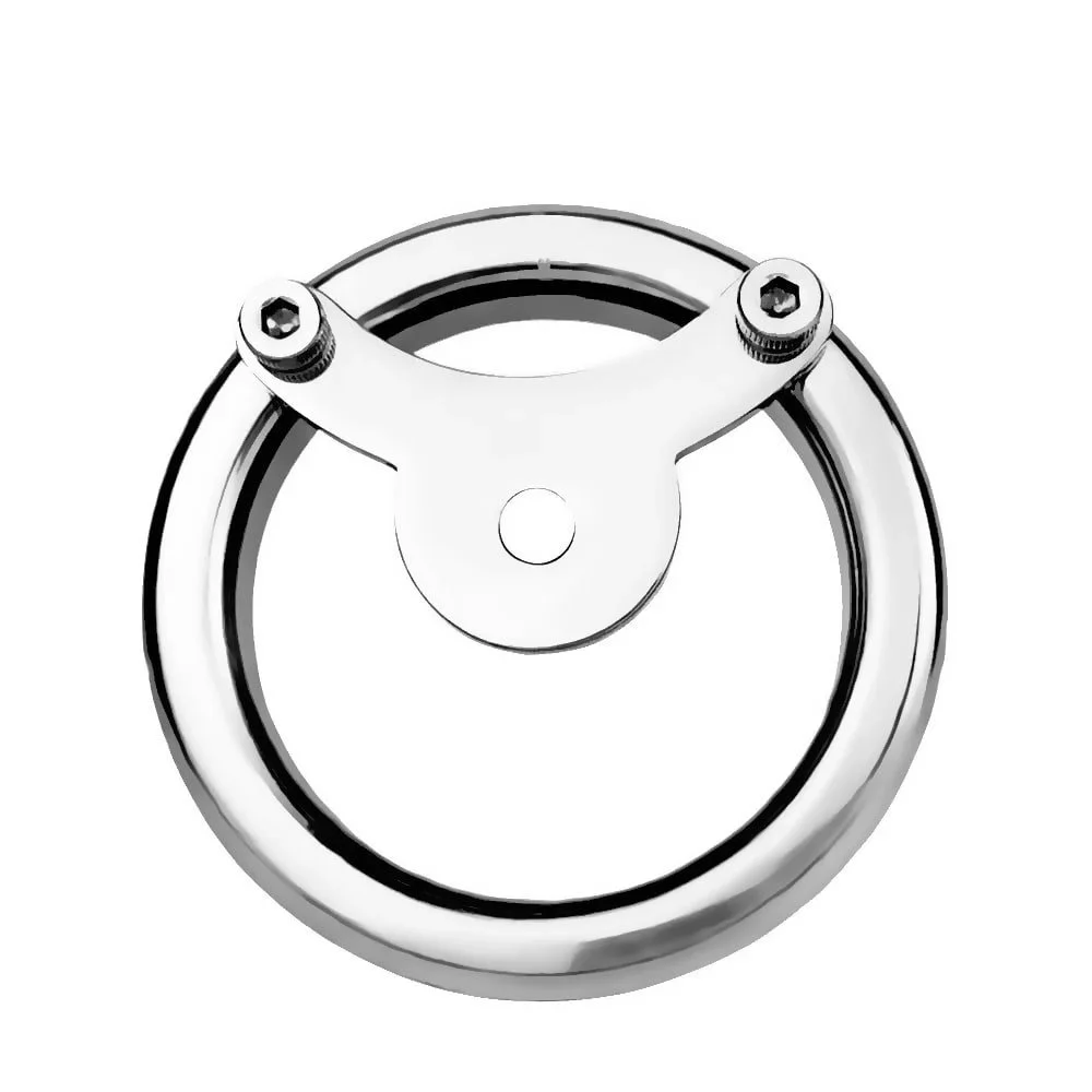 Penis Ring Metal Heavy Duty Stainless Steel Simple Negative Lock Chastity Cage Men's BDSM Sex Toys Ring Chastity Device