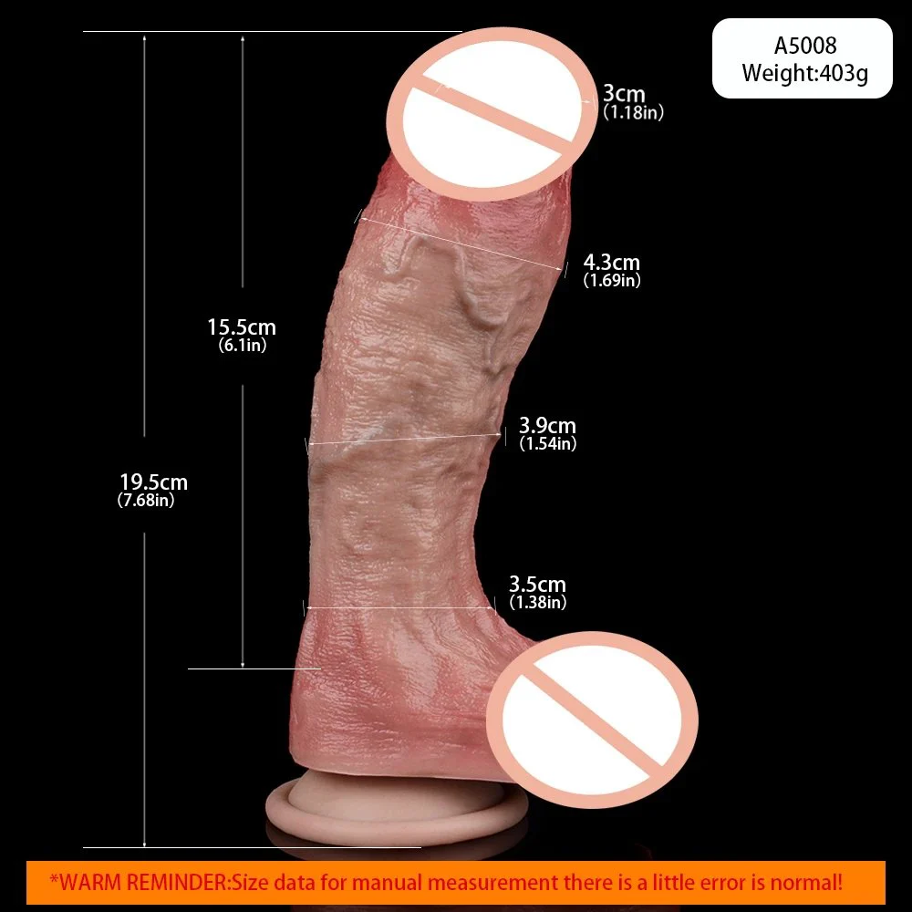 Realistic Dildo Double Layer Silicone Penis Sex Toys for Woman Man Anal Plug Suction Cup Dick Masturbators Cock