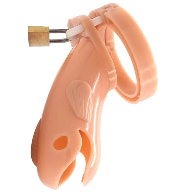 Long Male Chastity Device Plastic Fish Chastity Lock Couples Passion Tools Alternative Lock JJ Prevent Cheating