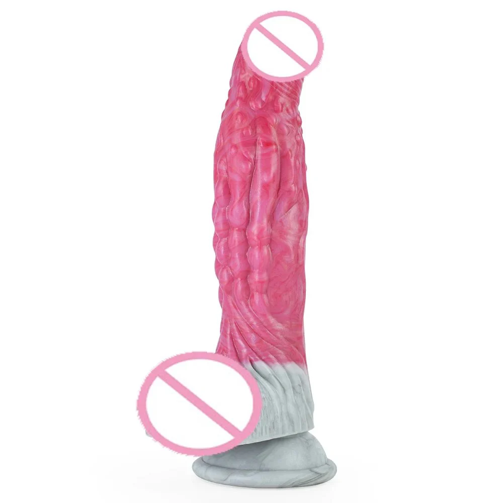 8 Inch Medical Silicone G-spot Realistic Soft Dildo with Big Large Dick for Women Cyber Animals Huge Penis