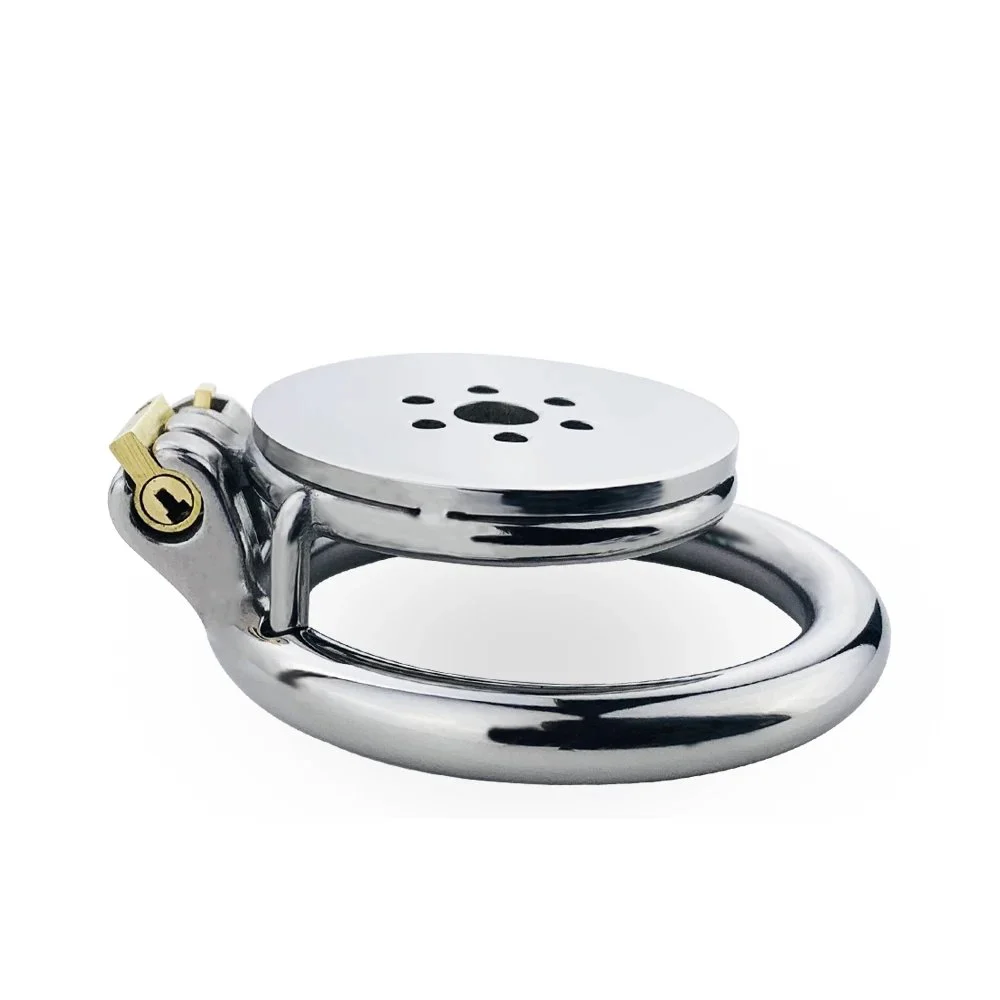 Flat Chastity Cage Male Invisible Stainless Steel Chastity Belt Device Flat Cage Sissy Binding