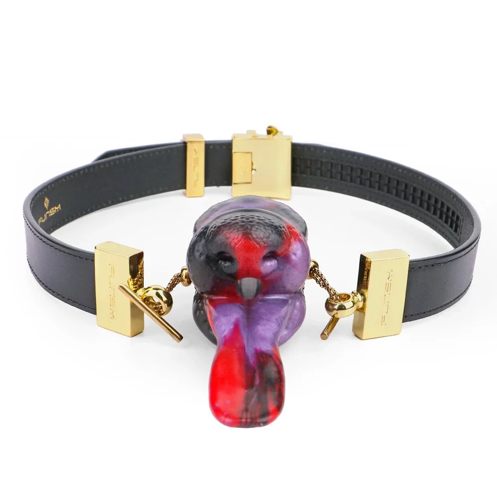 Adult Sex Toy Gag for Mouth Bondage for Master Play Silicone Material Props Dog Head Shape Three Color Matching Gags