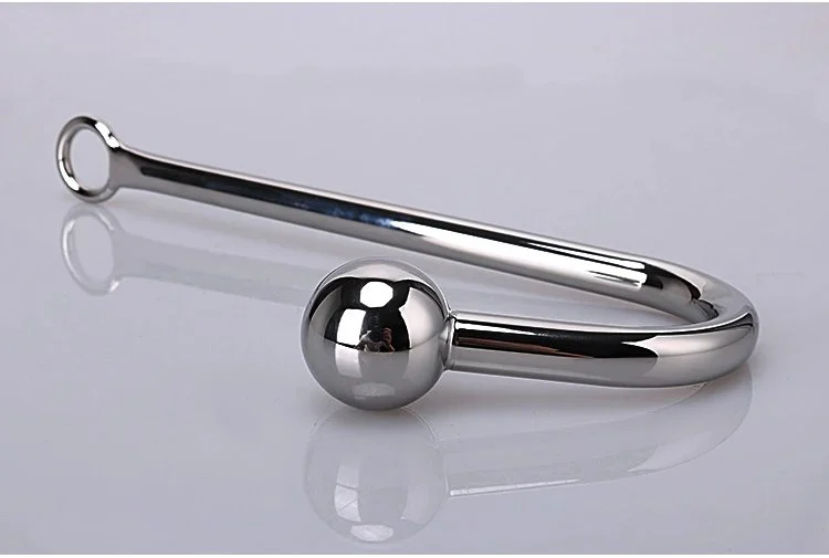 Adult Sex Toys Sex Instruments Cock Ring Anal Hook Bdsm Metal Steel Anal Hook With Ball